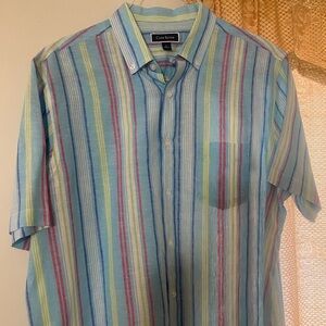 Men’s Linen short sleeve casual shirt. NWOT